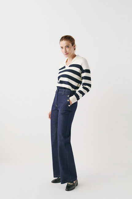 Pantalon pdelhobo denim double stone femme