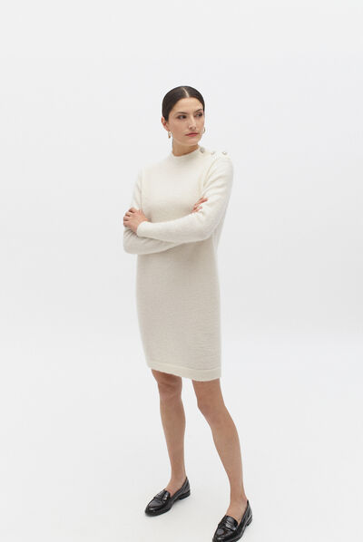 robe cameron ivoire femme