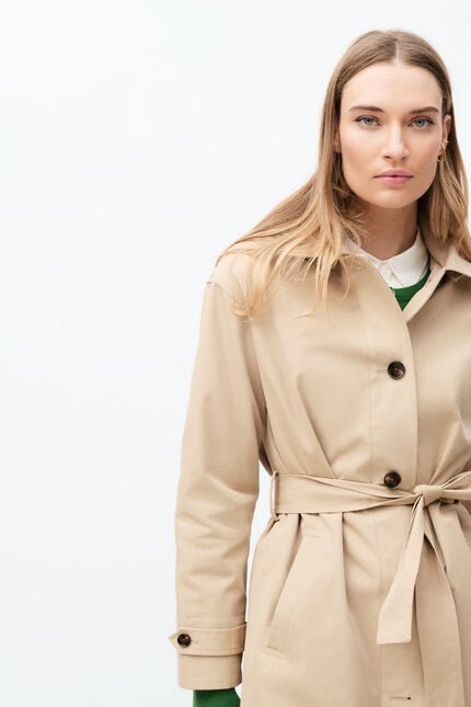 gabardine trench sand woman gabardine trench sand woman