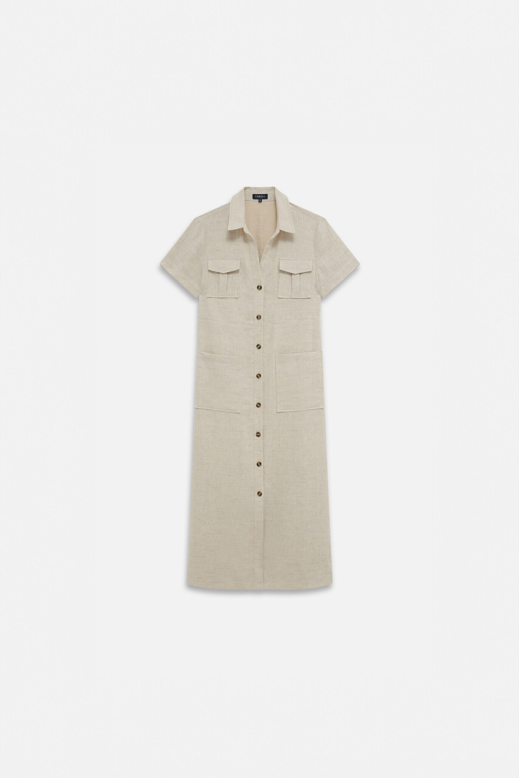 Robe rlaurie 100% lin sable femme
