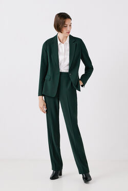 Pants pgautier2 dark green woman
