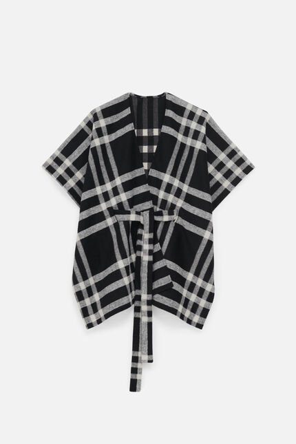 poncho hariane nero donna