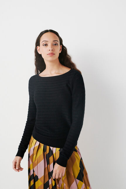 Pull marion noir femme
