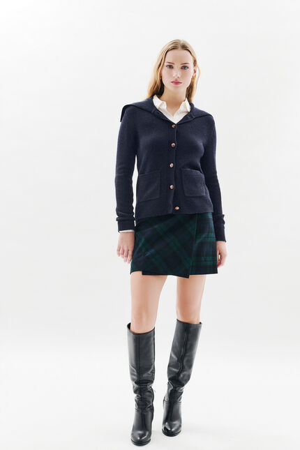 Gilet mlouna bleu marine femme