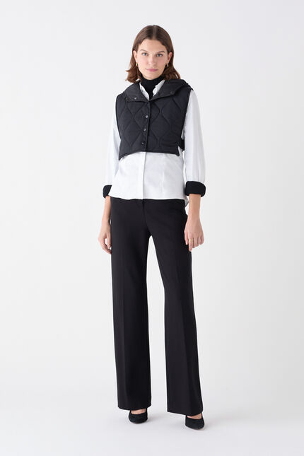 Poncho Ytania noir femme