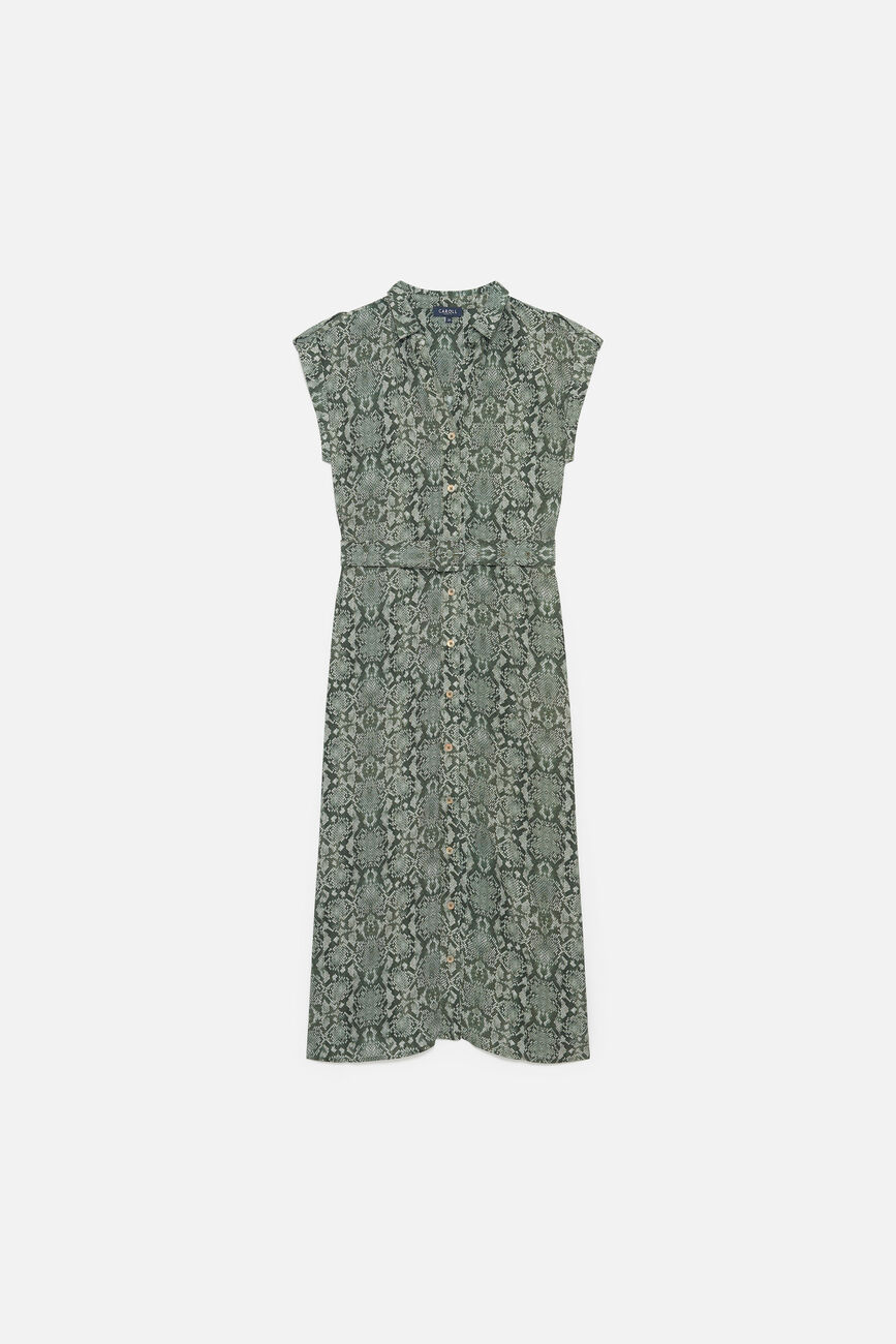 Robe Rloly vert kaki femme