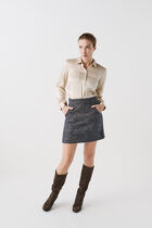 Apoline skirt navy blue woman
