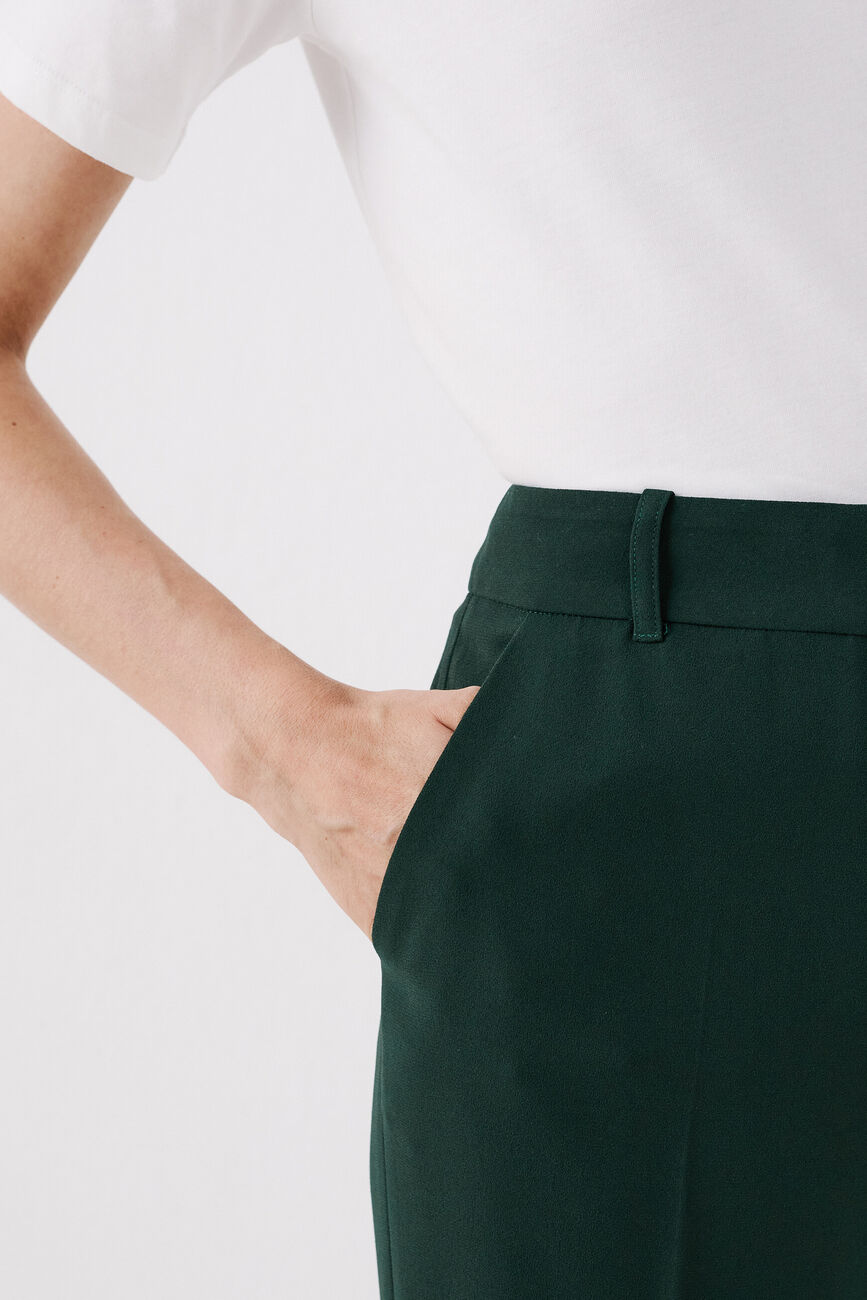 Pants pgautier2 dark green woman