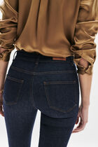 Caleb B cropped denim pants double stone denim woman