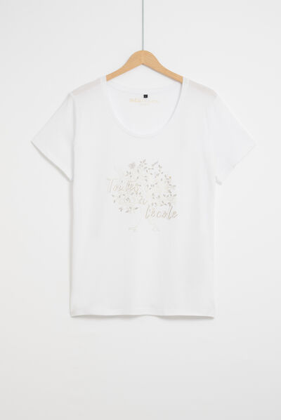 T-shirt Nessa bianco donna