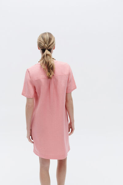 robe beatrice rose corail femme
