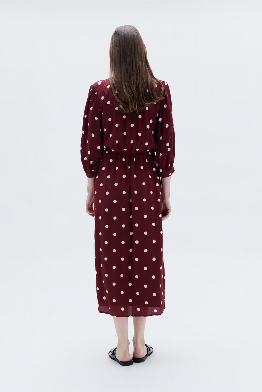 Rayan dress burgundy woman