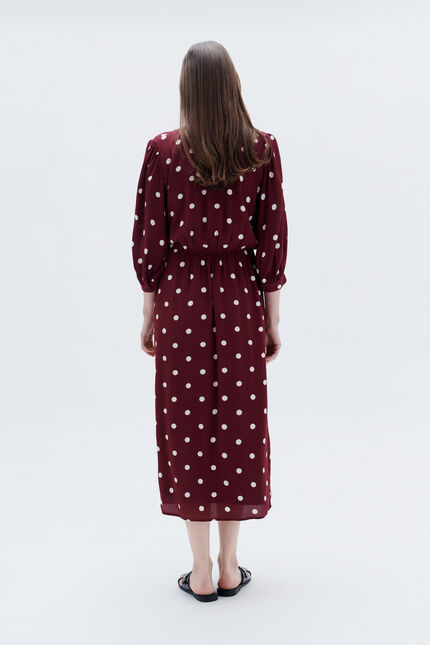 Rayan dress burgundy woman