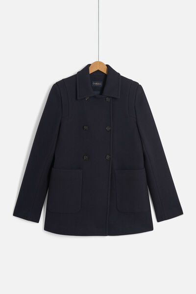 manteau nathanael bleu marine femme