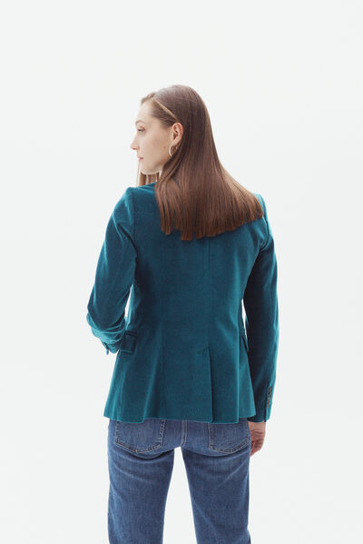blazer aurora bleu petrole femme