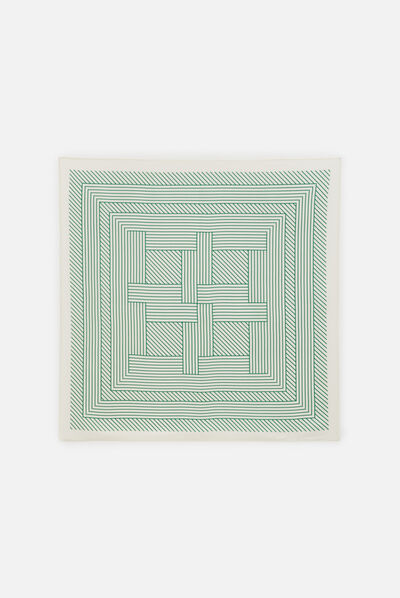 Foulard white vert fonce femme