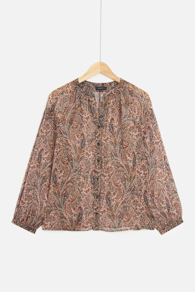 chemisier malo rose clair femme