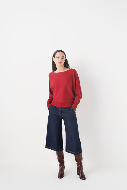 Pull miu2 bordeaux femme