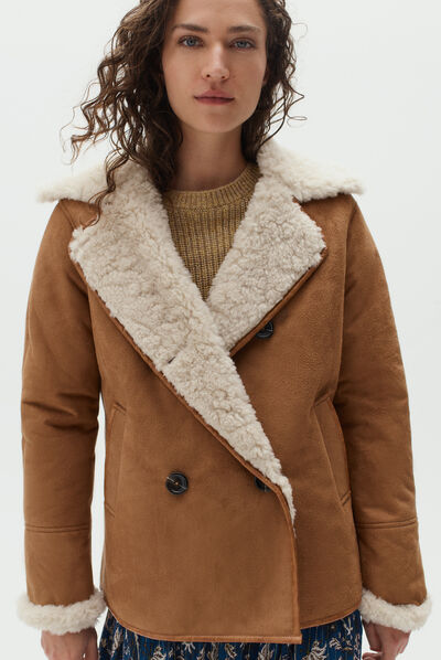 manteau lars camel femme
