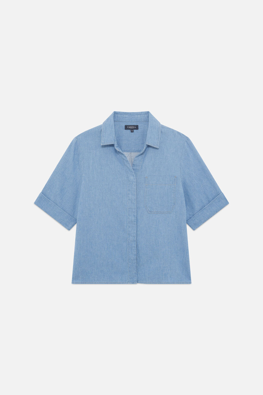 Chemise Carris denim baby bleu femme