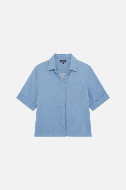 Hemd Carris denim baby blau damen