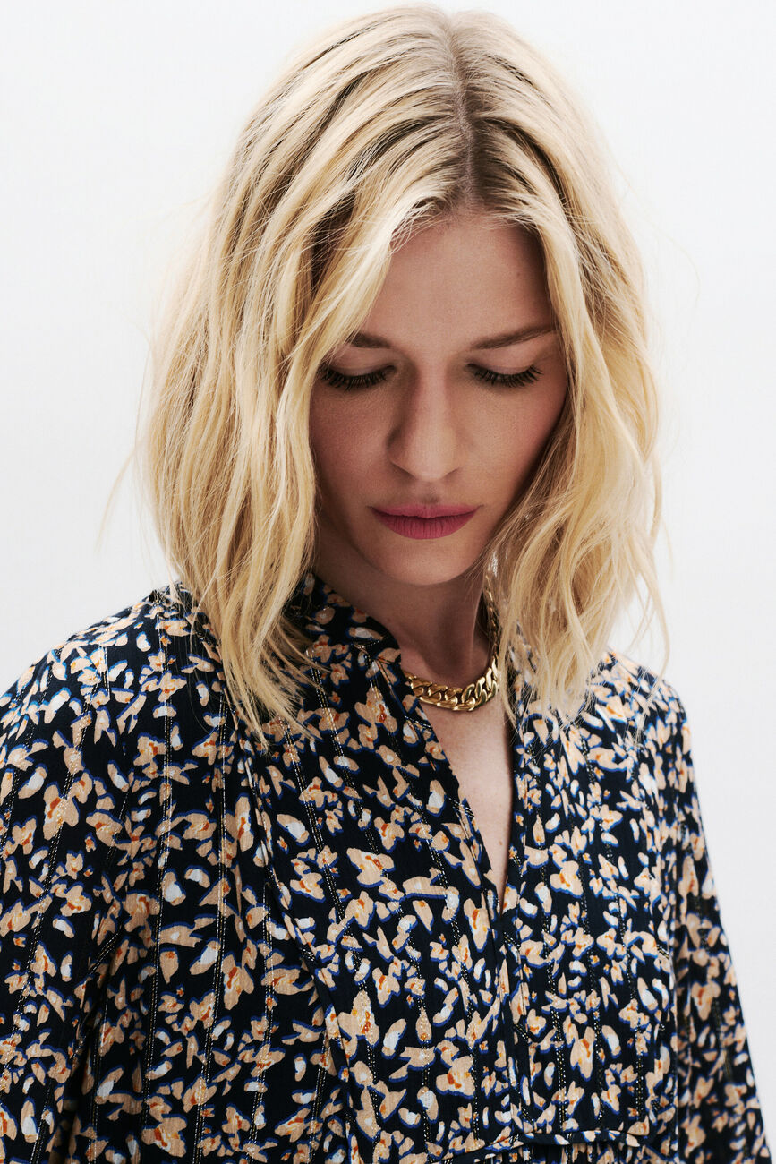 Robe Galilee bleu marine femme