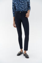 Tony coated finish pants navy blue woman