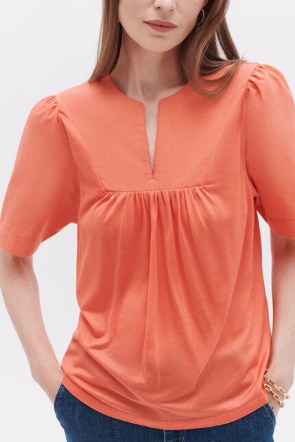 T-shirt tarya orange femme