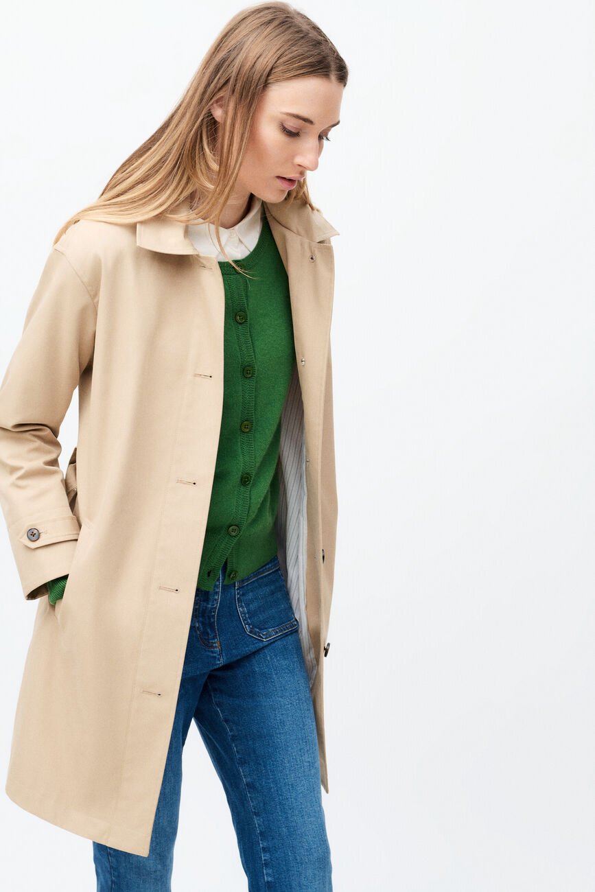 trench gabardine arena mujer trench gabardine arena mujer