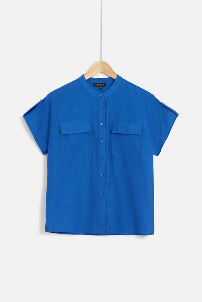 chemise allan bleu electrique femme