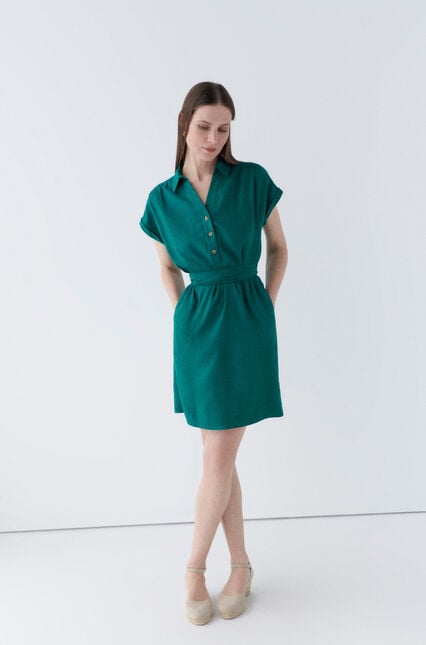 Robe kellya vert emeraude femme