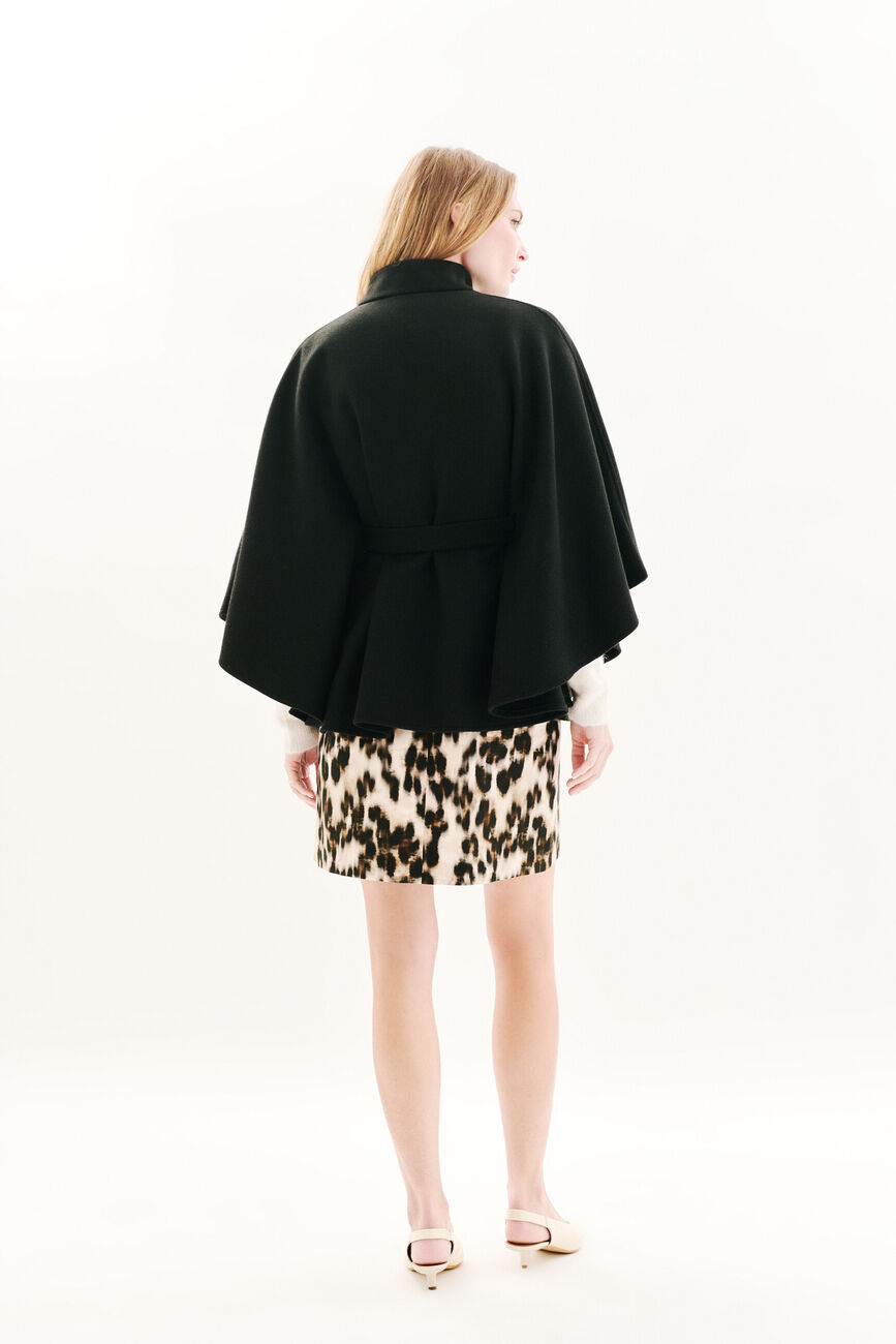 Poncho hacaro uni noir femme