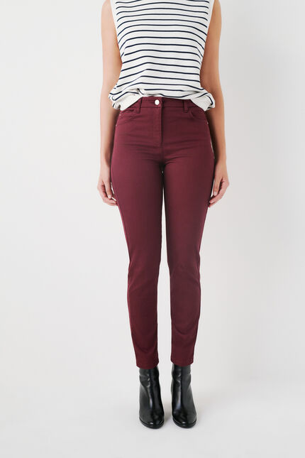 pantalon tony bordeaux femme