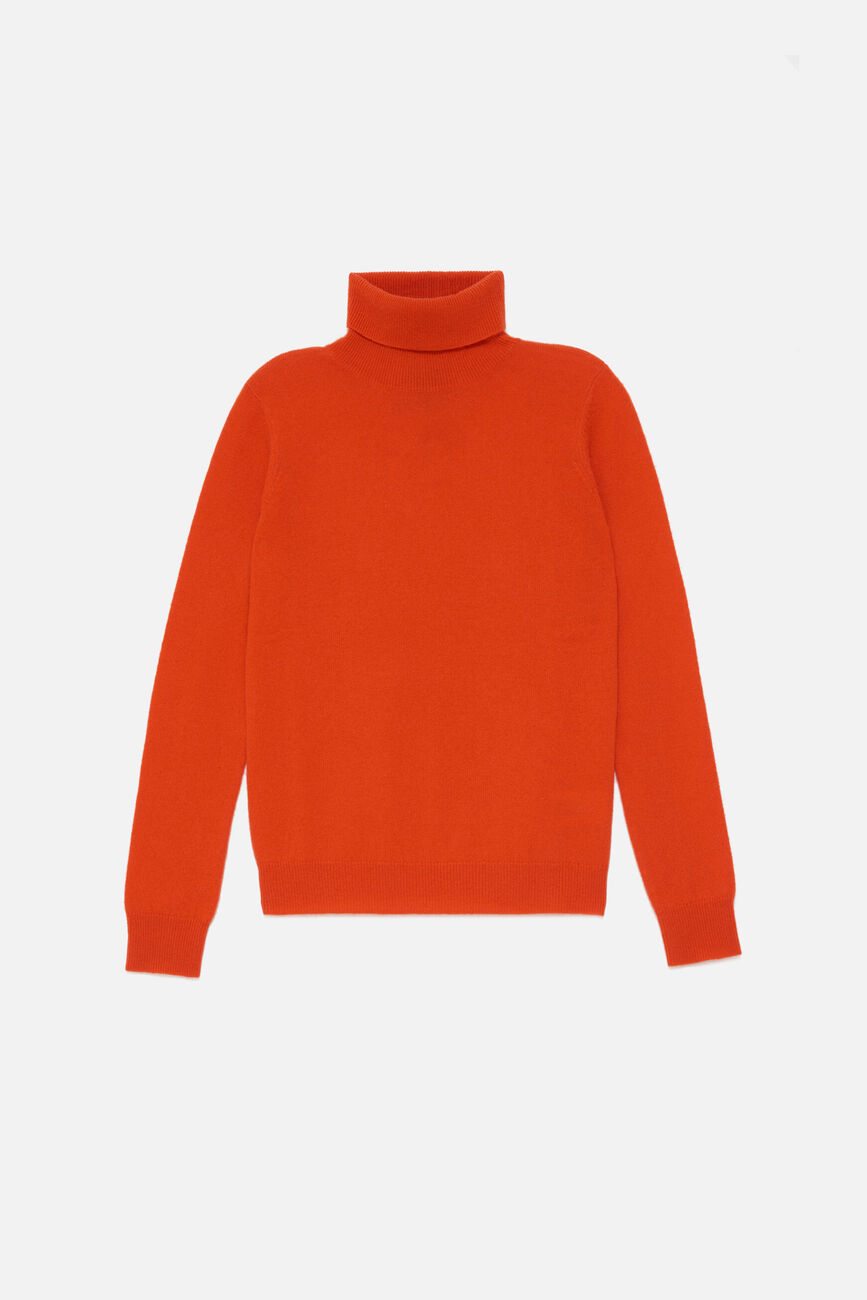 pull dylan b 100% cachemire orange femme