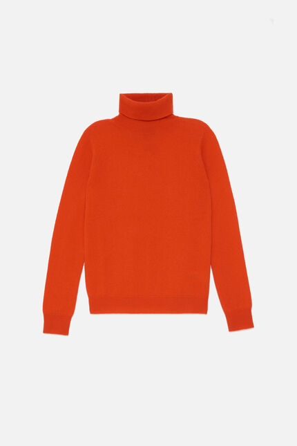 Maglione dylan b 100% cashmere arancio donna