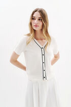 Mfrances vest ecru woman