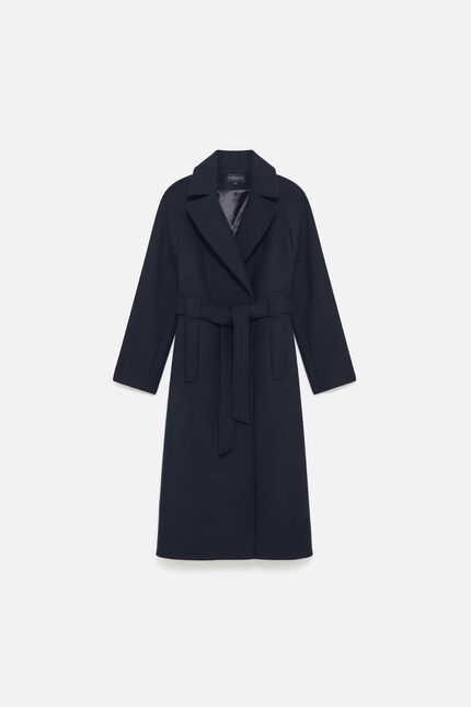 Manteau maname bleu marine femme