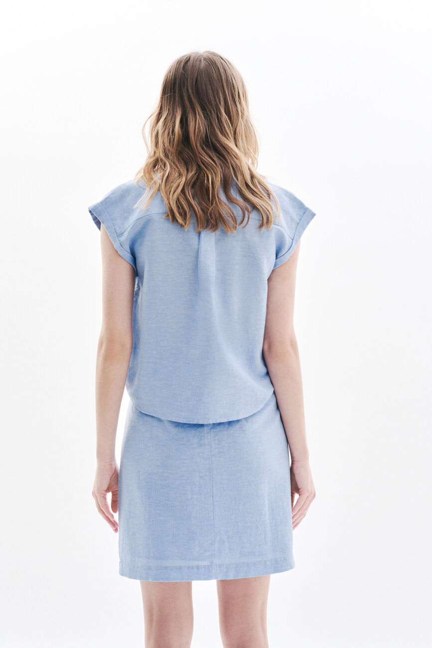 Jupe Jemila bleu ciel femme