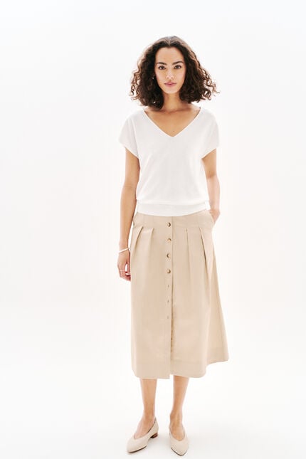 Pull Milania blanc femme