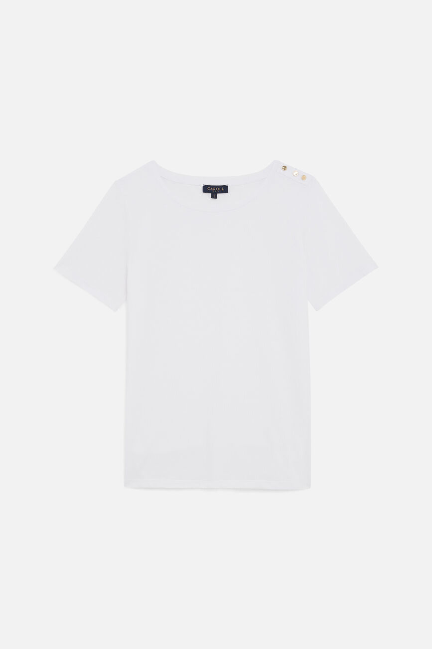 T-shirt Tjaya bianco donna
