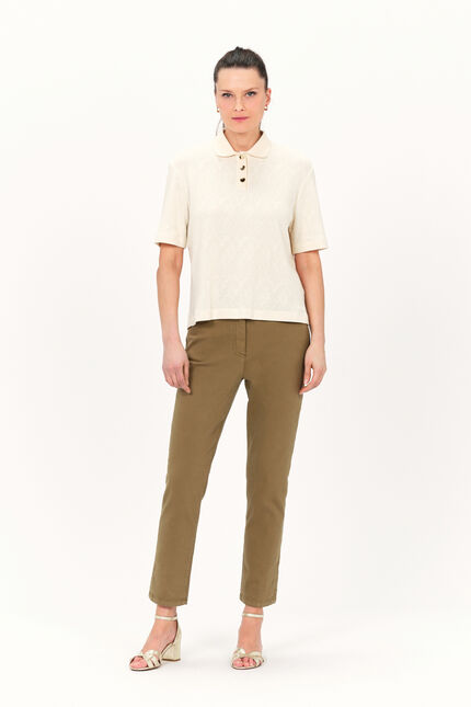 T-shirt tcrochet ecru femme