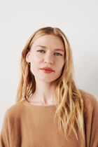 mamelia 100% cashmere sweater camel woman