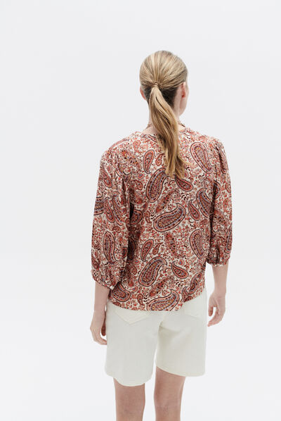Blusa Cassy camel mulher