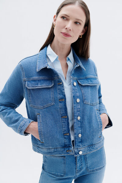 Veste lucy denim stone femme