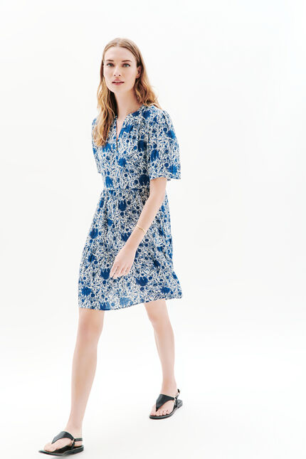 Robe Rpartyc ivoire femme