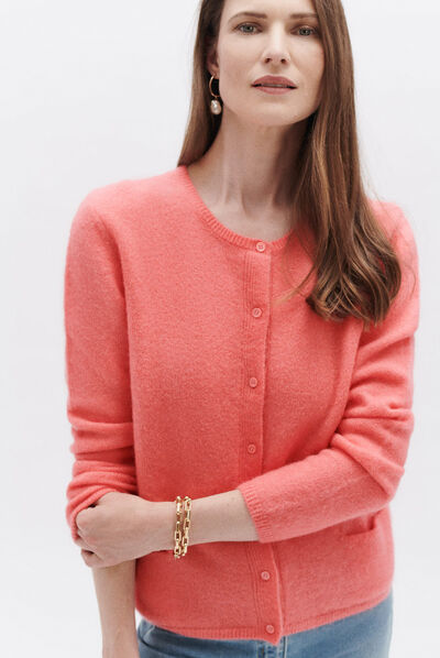 Gilet maurane rose femme