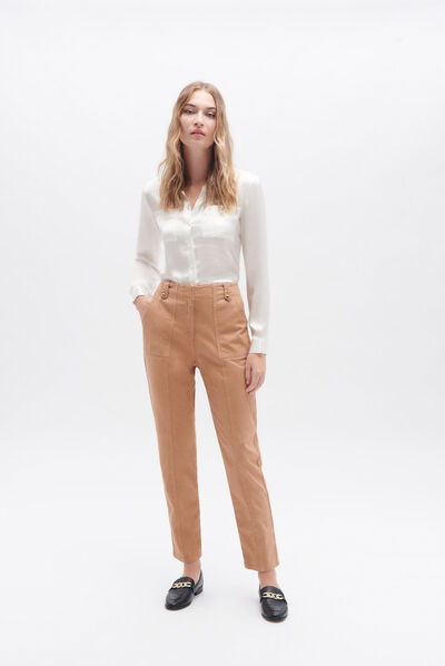 Broek Stuart camel vrouw