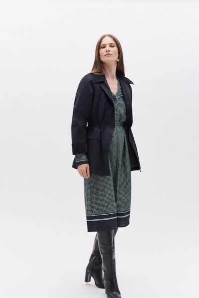 Parka gunter bleu marine femme