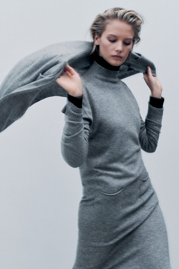 Jurk Rnora made in Italy grijs vrouw
