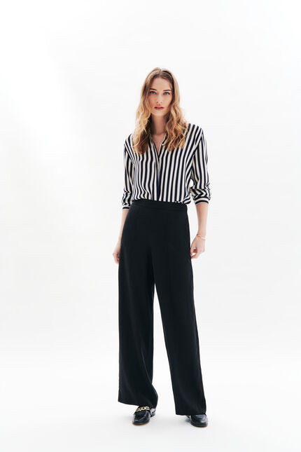 Pantalon palise noir femme